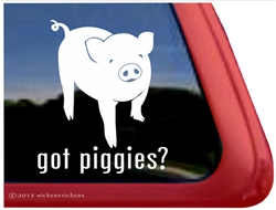 Pig Window Decal