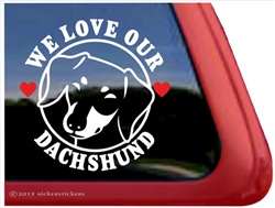 Dachshund Window Decal