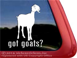 Nubian Goat Window Decal