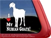 Nubian Goat Window Decal