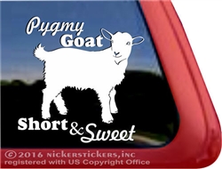 Pygmy Goat Car Truck RV Window Decal Sticker