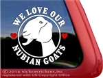 Nubian Goat Window Decal