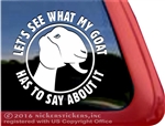 Nubian Goat Window Decal