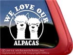 Huacaya Alpaca Car Truck RV Window Decal Sticker