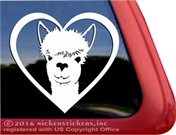 Custom Alpaca Car Truck RV Window Decal Sticker