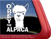 Alpaca Car Truck RV Window Decal Sticker