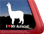 Suri Alpaca Car Truck RV Window Decal Sticker