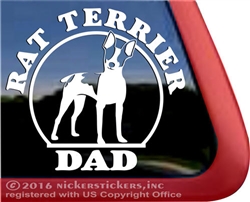 Rat Terrier Window Decal