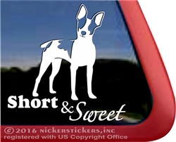 Rat Terrier Window Decal