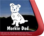 Morkie Dog Car Truck RV Window Decal Sticker