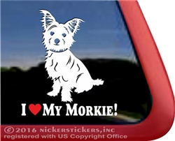 Morkie Dog Car Truck RV Window Decal Sticker