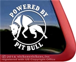 Weight Pulling Pit Bull Power Car Truck RV Vinyl Window Decal Sticker