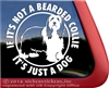 Bearded Collie Dog Beardie Vinyl iPad Car Truck RV Window Decal Sticker