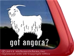 Angora Goat Window Decal