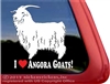 Angora Goat Window Decal