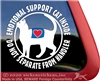 Emotional Support Kitty Cat  iPad Car Truck Window Decal Sticker