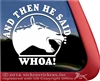 Laughing Horse Meme Equestrian Horse Trailer Window Decal Sticker