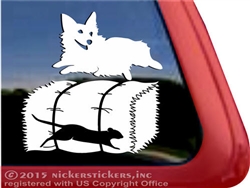 Pembroke Corgi Barn Hunt Dog Window Decal