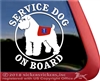 Bouvier des Flandres Service Dog Car Truck RV Window Decal Sticker