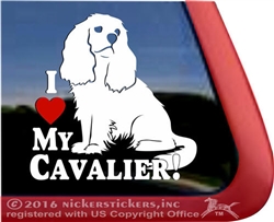 Cavalier King Charles Spaniel Window Decal