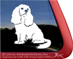 Custom Cavalier King Charles Spaniel Dog Car Truck RV Window Decal Sticker