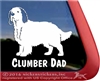 Clumber Spaniel Gun Dog Car Truck RV Window Decal Sticker