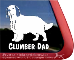 Clumber Spaniel Gun Dog Car Truck RV Window Decal Sticker