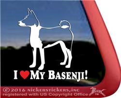 Basenji Window Decal