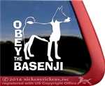 Basenji Window Decal