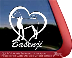 Basenji Window Decal