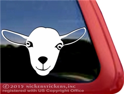 Custom Nigerian Dwarf Goat Car Truck RV Trailer Window Decal Sticker