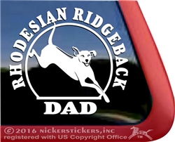 Rhodesian Ridgeback Window Decal