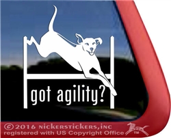 Rhodesian Ridgeback Agility Dog Window Decal Sticker