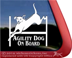 Rhodesian Ridgeback Agility Dog Window Decal Sticker