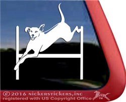 Custom Agility Rhodesian Ridgeback Dog Window Decal Sticker