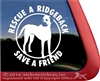 Rhodesian Ridgeback Dog Window Decal