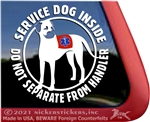 Service Dog Car Truck Window Decal Sticker