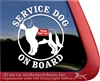 Pyrenean Mastiff Service Dog iPad Car Truck RV Window Decal Sticker