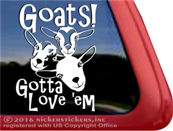 Nigerian Dwarf Goats Car Truck RV Window Decal