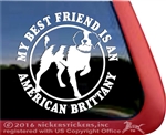 American Brittany Gun Dog Car Truck RV Window Decal Sticker