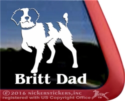 American Brittany Gun Dog Car Truck RV Window Decal Sticker