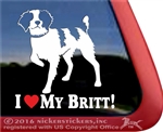 American Brittany Gun Dog Car Truck RV Window Decal Sticker