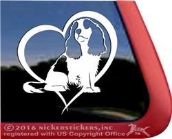 Custom Cavalier King Charles Spaniel Dog Car Truck RV Window Decal Sticker