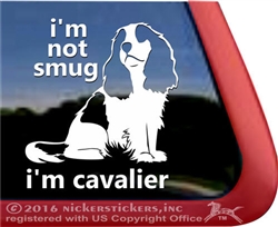 Cavalier King Charles Spaniel Window Decal