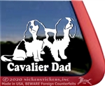 Cavalier King Charles Spaniel Window Decal