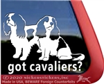 Cavalier King Charles Spaniel Window Decal