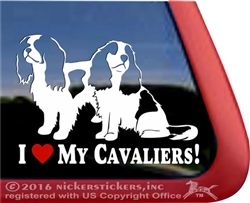 Cavalier King Charles Spaniel Window Decal