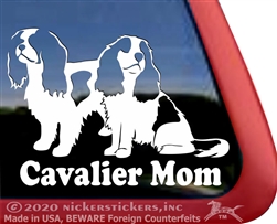 Cavalier King Charles Spaniel Window Decal