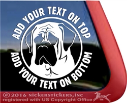 English Mastiff Window Decal