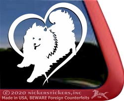 Custom American Eskimo Dog Window Decal